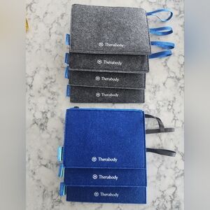 Therabody Charcoal and Navy Pouch Set Of 7